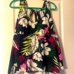 Kona Sol tropical printed tankini